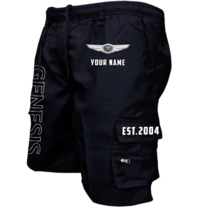 Genesis Workwear Casual Shorts, Pants For Genesis Fan CAR455060425252 - Black