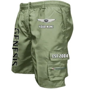 Genesis Workwear Casual Shorts, Pants For Genesis Fan CAR455060425252 - Military Green