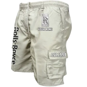 Rolls Royce Workwear Casual Shorts, Pants For Rolls Royce Fan CAR455060425256 - Beige