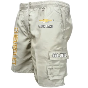 Chevrolet Workwear Casual Shorts, Pants For Chevrolet Fan CAR455060425258 - Beige