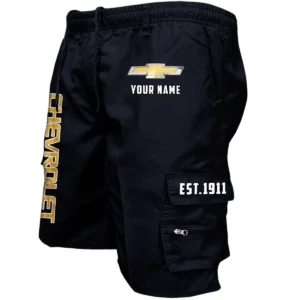 Chevrolet Workwear Casual Shorts, Pants For Chevrolet Fan CAR455060425258 - Black