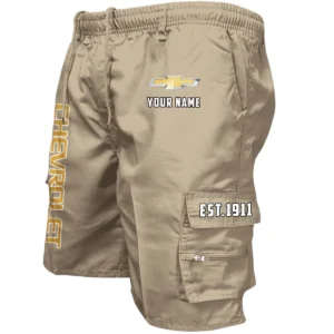Chevrolet Workwear Casual Shorts, Pants For Chevrolet Fan CAR455060425258 - Khaki