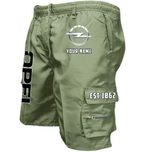 Opel Workwear Casual Shorts, Pants For Opel Fan CAR455060425260 - Military Green