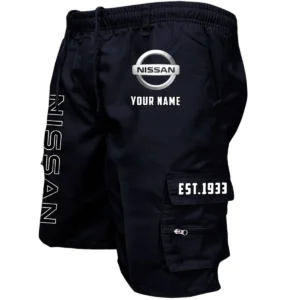Nissan Workwear Casual Shorts, Pants For Nissan Fan CAR455060425266 - Black