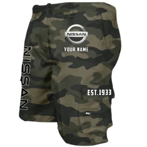 Nissan Workwear Casual Shorts, Pants For Nissan Fan CAR455060425266 - Green Camouflage