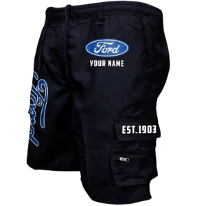 Ford Workwear Casual Shorts, Pants For Ford Fan CAR455060425267 - Black