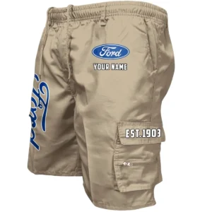 Ford Workwear Casual Shorts, Pants For Ford Fan CAR455060425267 - Khaki