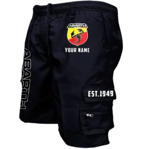Abarth Workwear Casual Shorts, Pants For Abarth Fan CAR455060425272 - Black