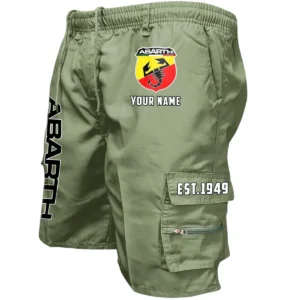 Abarth Workwear Casual Shorts, Pants For Abarth Fan CAR455060425272 - Military Green