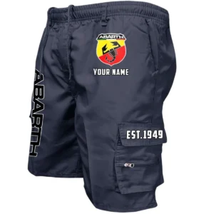 Abarth Workwear Casual Shorts, Pants For Abarth Fan CAR455060425272 - Navy