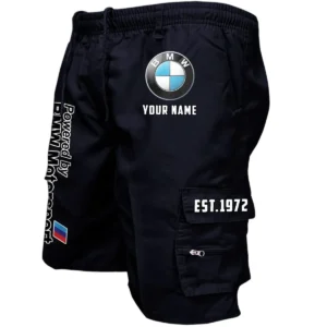 BMW Motorsport Workwear Casual Shorts, Pants For BMW Motorsport Fan CAR455060425273 - Black