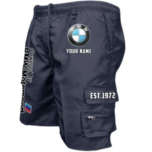 BMW Motorsport Workwear Casual Shorts, Pants For BMW Motorsport Fan CAR455060425273 - Navy