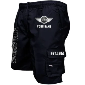 Mini Cooper Workwear Casual Shorts, Pants For Mini Cooper Fan CAR455060425276 - Black