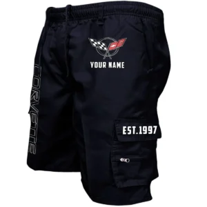 Corvette C5 Workwear Casual Shorts, Pants For Corvette C5 Fan CAR455060425277 - Black