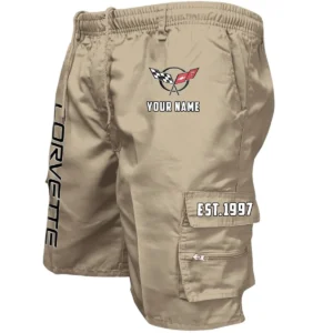 Corvette C5 Workwear Casual Shorts, Pants For Corvette C5 Fan CAR455060425277 - Khaki