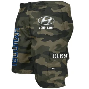 Hyundai Workwear Casual Shorts, Pants For Hyundai Fan CAR455060425278 - Green Camouflage