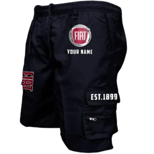 Fiat Workwear Casual Shorts, Pants For Fiat Fan CAR455060425279 - Black