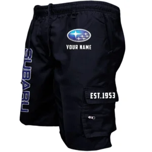 Subaru Workwear Casual Shorts, Pants For Subaru Fan CAR455060425280 - Black