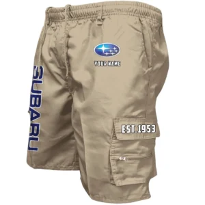 Subaru Workwear Casual Shorts, Pants For Subaru Fan CAR455060425280 - Khaki