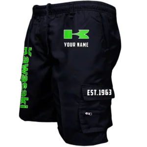 Kawasaki Workwear Casual Shorts, Pants For Kawasaki Fan CAR455060425282 - Black