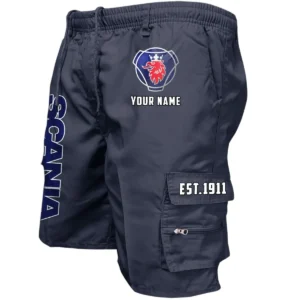 Scania Workwear Casual Shorts, Pants For Scania Fan CAR455060425284 - Navy