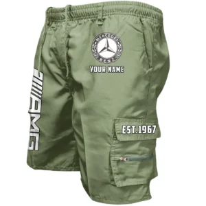 Mercedes AMG Workwear Casual Shorts, Pants For Mercedes AMG Fan CAR455060425287 - Military Green