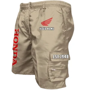 Honda Motorcycle Workwear Casual Shorts, Pants For Honda Motorcycle Fan CAR455060425288 - Khaki