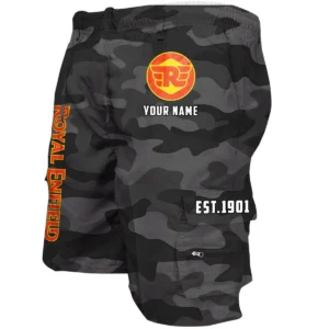 Royal Enfield Workwear Casual Shorts, Pants For Royal Enfield Fan CAR455060425291 - Grey Camouflage
