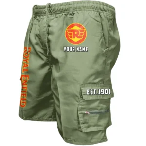 Royal Enfield Workwear Casual Shorts, Pants For Royal Enfield Fan CAR455060425291 - Military Green