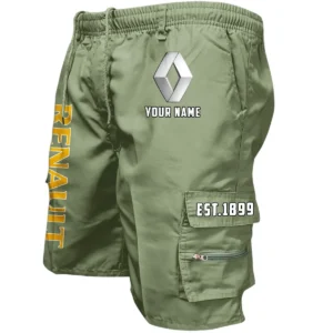 Renault Workwear Casual Shorts, Pants For Renault Fan CAR455060425293 - Military Green