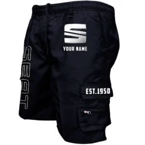 Seat Workwear Casual Shorts, Pants For Seat Fan CAR455060425294 - Black