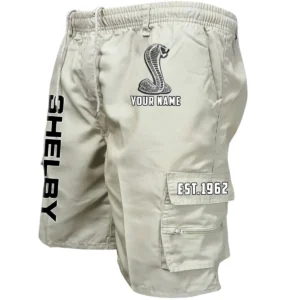 Ford Shelby Workwear Casual Shorts, Pants For Ford Shelby Fan CAR455060425295 - Beige