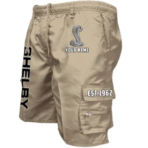 Ford Shelby Workwear Casual Shorts, Pants For Ford Shelby Fan CAR455060425295 - Khaki
