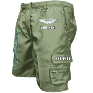 Aston Martin Workwear Casual Shorts, Pants For Aston Martin Fan CAR455060425298 - Military Green