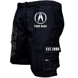 Acura Workwear Casual Shorts, Pants For Acura Fan CAR455060425300 - Black