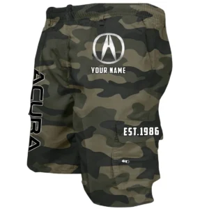 Acura Workwear Casual Shorts, Pants For Acura Fan CAR455060425300 - Green Camouflage