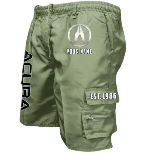 Acura Workwear Casual Shorts, Pants For Acura Fan CAR455060425300 - Military Green