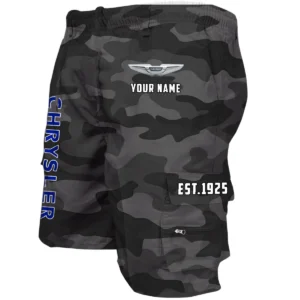 Chrysler Workwear Casual Shorts, Pants For Chrysler Fan CAR455060425302 - Grey Camouflage
