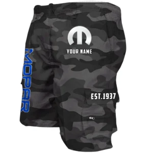 Mopar Workwear Casual Shorts, Pants For Mopar Fan CAR455060425303 - Grey Camouflage