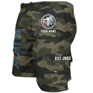Buick Workwear Casual Shorts, Pants For Buick Fan CAR455060425304 - Green Camouflage