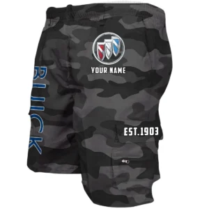 Buick Workwear Casual Shorts, Pants For Buick Fan CAR455060425304 - Grey Camouflage