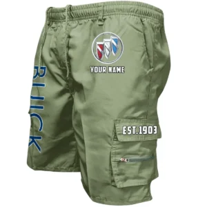 Buick Workwear Casual Shorts, Pants For Buick Fan CAR455060425304 - Military Green