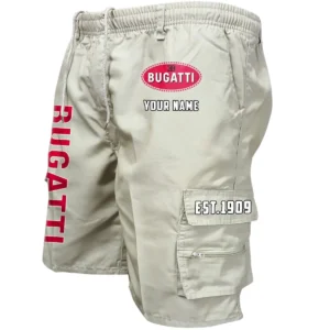 Bugati Workwear Casual Shorts, Pants For Bugati Fan CAR455060425307 - Beige