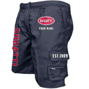Bugati Workwear Casual Shorts, Pants For Bugati Fan CAR455060425307 - Navy
