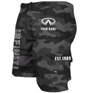 Infiniti Workwear Casual Shorts, Pants For Infiniti Fan CAR455060425308 - Grey Camouflage