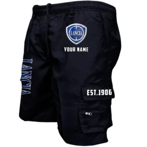Lancia Workwear Casual Shorts, Pants For Lancia Fan CAR455060425310 - Black