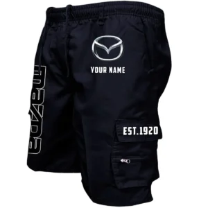 Mazda Workwear Casual Shorts, Pants For Mazda Fan CAR455060425313 - Black
