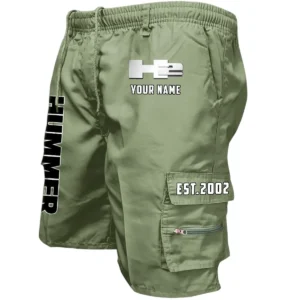 H2 Hummer Workwear Casual Shorts, Pants For H2 Hummer Fan CAR455060425314 - Military Green
