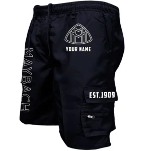 Maybach Workwear Casual Shorts, Pants For Maybach Fan CAR455060425315 - Black