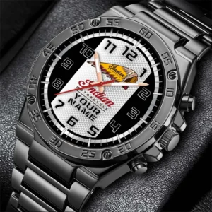 Indian Motorcycle Hand Watch, All Over Print Hand Watch Indian Motorcycle - Black DCAR477282026